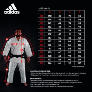 Adidas Champion III Red IJF Onaylı Judo Gi - Görsel 20