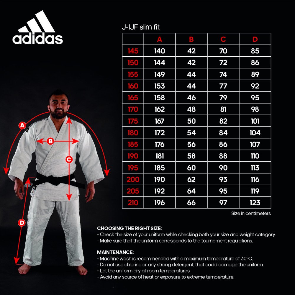 Adidas Champion III Red IJF Onaylı Judo Gi - Görsel 20